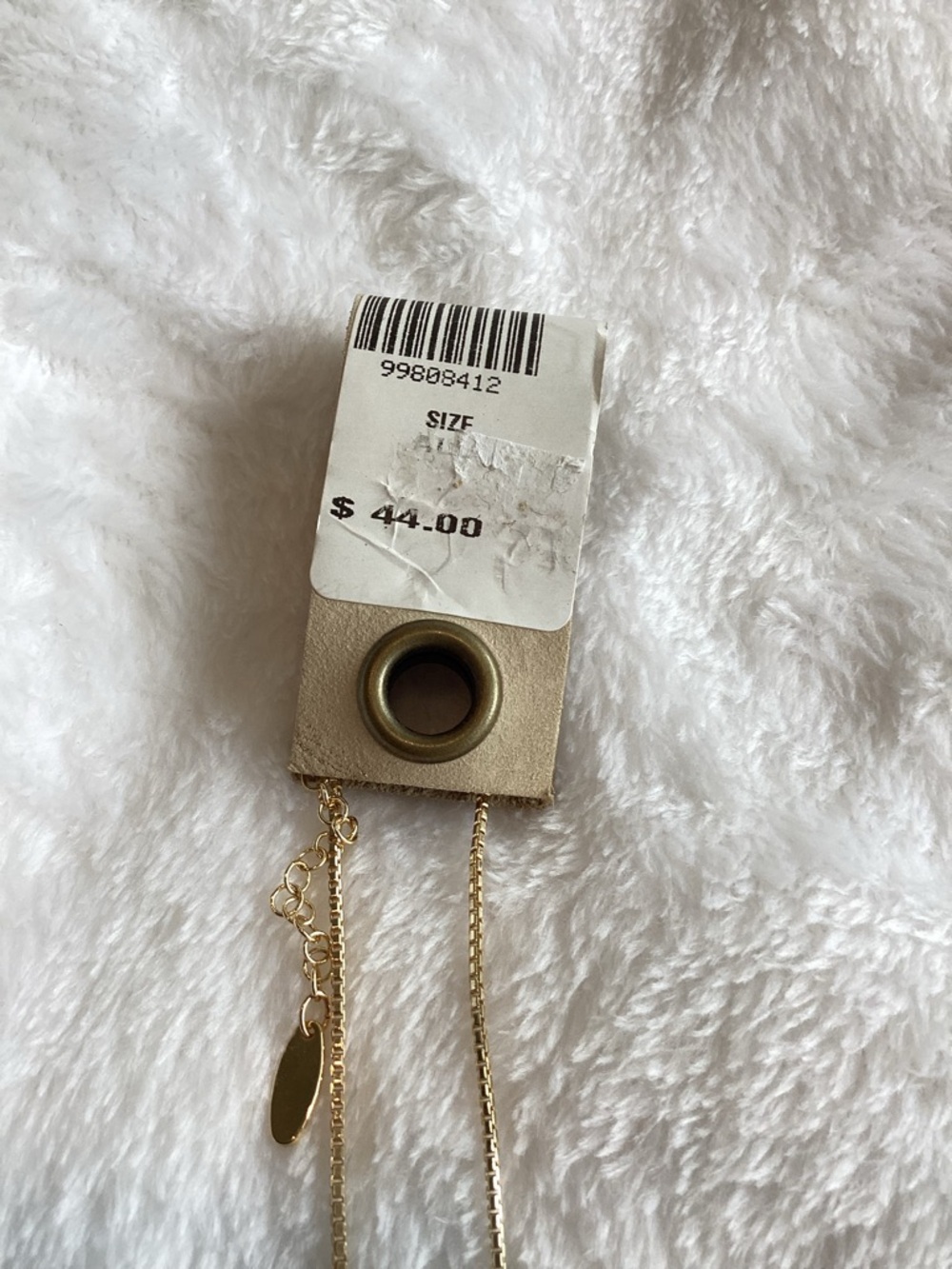 Anthropologie 14KT Gold Plated Floating Crystal Necklace NEW - Picture 7 of 11